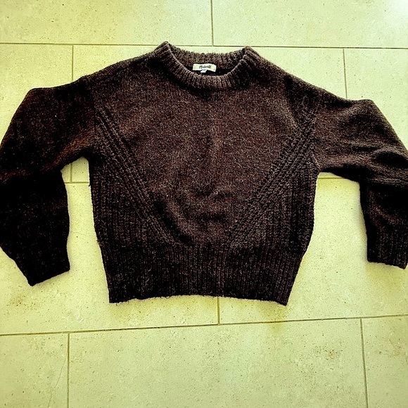 Madewell Sweaters - Madewell Brown Crew Neck Sweater